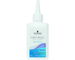 Schwarzkopf Natural Styling Glamour Wave Hydrowave 1 - 80 ml - Permanentvloeistof - Haarverf