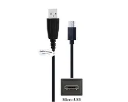 OneOne 1,0m Micro USB kabel. Zwarte laadkabel. Oplaadkabel snoer past op Bose QuietComfort 20 In-Ear, 20 Acoustic Noise Cancelling, 20i, 30 Wireless, 35 Wireless, 35 Wireless 2, SoundWear Companion