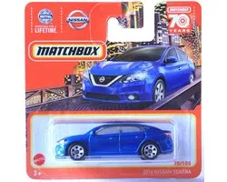 Matchbox 2016 Nissan Senta 70-100 1:64 Blue Metalic Short Card