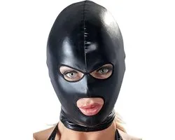 Bad Kitty - Masque de bondage yeux ouverts et bouche pour le sujet volontaire - Noir