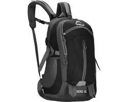 Springos Backpack - Rugzak - Multifunctioneel - Kamperen - Reizen - 60 Liter - Grijs/Zwart