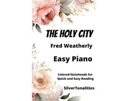 Little Pear Tree 1 - The Holy City Easy Piano Sheet Music with Colored Notation