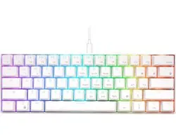 Clavier Gamer Gaming Wit - Siècle des Lumières RVB - Remplaçable à Hot- Clavier Gamer Mécanique Gaming Avec Connexion Sans Fil - Qwerty - 60% Avec Touches Multimédia - Interrupteurs Marron
