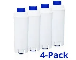 4x Filtres à Eau Mulder adaptés pour DeLonghi - pour Machines à Café - 8 mois d'eau filtrée - Placement facile - filtres à eau pour Magnifica et Dinamica - filtre à eau DLSC002