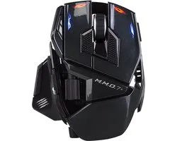 Mad Catz M.M.O. 7+ Gaming Muis - 8200 DPI - 90 Programmeerbare Commando's - Verstelbaar Frame - RGB Verlichting - PC - Zwart