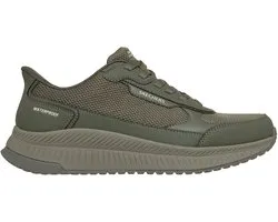 Skechers Homme BOBS Sport Squad 4 Crucial Step Slip Ins imperméable Olive