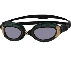 Zoggs Predator Flex Titanium Reactor Zwembril Met Spiegelglazen Zwart Small Man,Vrouw