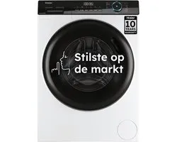 Haier HW90-B14939-DF -De stilste wasmachine op de markt - 9kg - A- Stoombehandeling - Antibacteriële Behandeling (ABT) - 16 programma’s- 10 jaar garantie op onderdelen