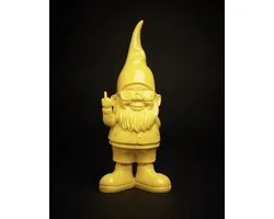 BLOGO Design La Collection Nani's «Bernardo Medium Jaune brillant (F*ck You) » Décoration en Porcelaine L 11,4 x H 27,8 POIDS 354 g