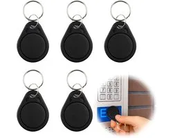 5 stuks NFC-tags met NTAG215-chip, 540 byte geheugen voor iOS snelcommando's, Android-apps en Amiibo - veelzijdige RFID-tags voor sleutelhangers en Smart Home