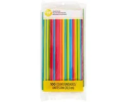 Wilton Gekleurde Lollystokjes 20cm pk/100