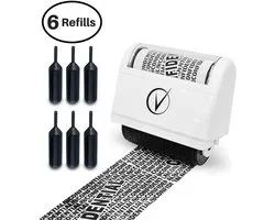 Vantamo Address blocking stamp for hiding sensitive information, wide protection against identity theft, roll stamp - ShopVlot