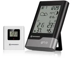 BRESSER - Radiogestuurde Weerstation - Zwart/Grijs