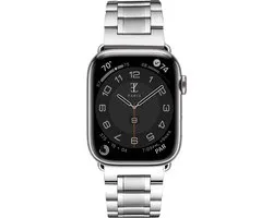 Bracelet de montre Elysian adapté à Apple Watch - Bracelet Link - Acier inoxydable 316L - 18 mm - Dégagement Quick - Ajustable - Série 1/2/3/4/5/6/7/8/SE/ Ultra - Bracelet Apple Watch 42/ 44/ 45/49mm