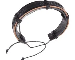Montebello Armband Acis - Unisex - Leer - ∅20 - 23 cm