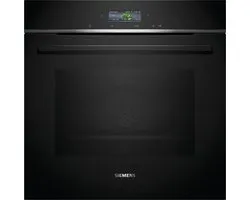 Siemens HB774G1B2 - iQ700 - Inbouwoven - 60 x 60 cm - Air Fry-functie: voor perfect en gezonde gefrituurde gerechten - Eenvoudig te reinigen met pyrolytische zelfreiniging - Home Connect -Zwart