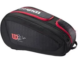 Wilson Bela V3 Padel Racket Bag - Zwart/Rood, Spacieux & Thermique