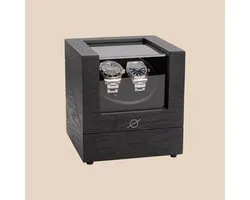 Roogs watch winder voor 2 automatische horloges - Zwart