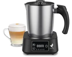 NovaWare Melkopschuimer met Schenktuit - Elektrisch – 5-in-1 Melkopschuimer Electrisch – Milk Frother – Melkklopper - PFAS-vrij - RVS