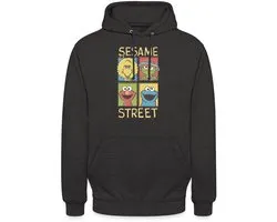 Sesamstraat Bibo Oscar Elmo Koekiemonster Hoodie Unisex