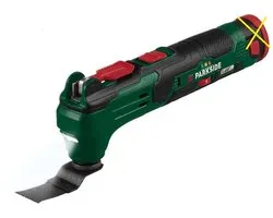 Parkside - 12V Multitool - 20.000 Hz - Inclusief opzetstukken - kale unit zonder accu, lader, koffer