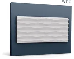 3d panneau mural Orac Decor W112 MODERN RIDGE Dalle pour mur et plafond Élement décorative design moderne blanc 2 m