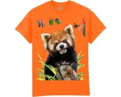 Rode Panda Lesser Red Panda The Coloured House T-shirt 4XL