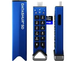 iStorage datAhsur SD flashdrive (module) - Single Pack - inclusief iStorage 128GB MicroSD Card