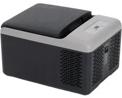 Alpicool C9PT Cool Box, 9 Litres, 12 V, Mini Refrigerator, Electric Compressor, Car, Refrigerator, Camping, Freezer, Small, Portable Car Cooler (Black)