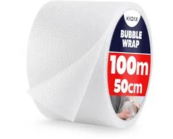 Rouleau de papier bulle KADAX Bubble 100 m 50 cm de large Bubble pop foil, blister foil transparent 1 rouleau, papier bulle 50/100