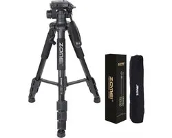 Trépied d'appareil photo reflex numérique léger universel professionnel - Trépied 140 cm - Noir