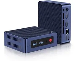 Beelink Mini S12 Pro Mini-PC,Intel 12e Generatie N100 (4C/4T,tot 3.4GHz),8GB DDR4,256GB SSD,Bureaubladcomputer met Ondersteuning voor Dubbele HDMI 4K@60Hz,WiFi 6,BT5.2,NAS,Lage Vermogensverbruik