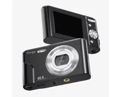Retro camera - Digitale camera - Met scherm - 48MP zwart VHS look inclusief accessoires video & foto - Foto camera - Vintage camera - Digitale camera