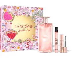 Lancôme Idôle Eau de Parfum Geschenkset Limited Edition: Idôle Eau de Parfum 50ml + Idôle Eau de Parfum 10ml + Lash Idôle Flutter Extension Mascara Zwart Travel Size 2 ml - Parfum & Makeup Routine Cadeaupakket 3 Stuks
