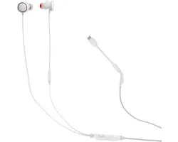 JBL Quantum 50C - USB-C Oordopjes voor iPhone 15, 16 & 17 - In-ear Headset met Microfoon - Inclusief 3.5 mm naar USB-C Adapter - Voor Samsung, Laptop & Console - Wit