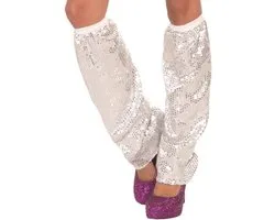 Sequins Leg Warmers Glittering Leg Sleeves 80s Dance Party Knee High Leg Socks for Women and Girls Harajuku Leg Cover - ShopVlot