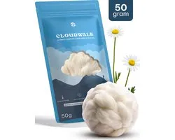 CloudWalk 50 grammes de laine de marche pour les pieds Soins professionnels des pieds pour les ampoules et les escarres - Écarteurs d'orteils - Formulé avec des podologues - Laine pour les pieds - 100 % laine de mouton