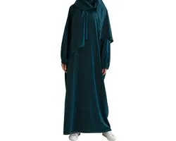 Nivard Abaya - Gebedskleding Dames - Islamitische Kleding - Jilbab - Khimar - Vrouw - Alhamdulillah - Groen
