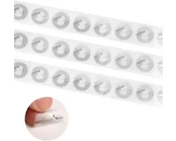 50st NFC-Stickers, 25mm Transparante PET NFC-Tags met Ntag 215-Chip Herschrijfbare Zelfklevende Labels van 504 Bytes - ShopVlot