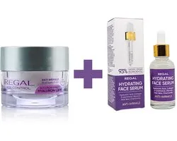 Regal Anti-Rimpel Serum & Dagcrème Set – Hyaluron Lifting & Botox Effect – Complete Gezichtsverzorging – 30ml + 45ml
