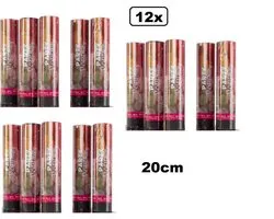 12x Party Shooter Papier Multi 20 cm - Shooter Confetti Carnival Theme Party Festival Apres Ski party