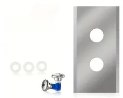 36x Lames de Robot Tondeuse Inox – Universellement Compatible avec Mammotion Luba 1 & 2 et Yuka – Lames de Rechange Doubles Faces – Extra Robustes & Durables – Incluant Vis