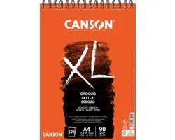 Canson schetsblok XL formaat 21 x 297 cm (A4) blok van 120 blad