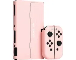 Xainy – Étui rigide ROSE pour Nintendo Switch OLED | Accessoires de jeux Switch | étui de protection / housse pour les consoles Nintendo Switch | Protecteur d'écran et poignée de contrôleur Joycons Pro inclus | cadeau pour les femmes