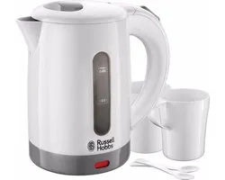 Russell Hobbs 23840-70 Travel - Bouilloire de voyage - Convient pour le camping - Wit