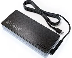 GO SOLID! ® Oplader 65W geschikt voor NOCO Boost GBX45, GBX55, GBX75 en GBX155 Startbooster