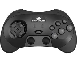 Retro-Bit SEGA Saturn PRO - Wireless Controller - Black Multi