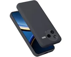 Coque Cadorabo compatible avec Xiaomi Poco F7 Pro en Noir Liquide Housse de protection en silicone TPU flexible étui coque de téléphone portable