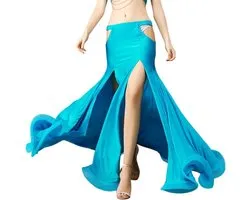 Sexy Slim Belly Dance Rok met Split en Hollow Design - Perfect voor Dansperformances en Feestjes - Elegante Maxi Rok voor Vrouwen
