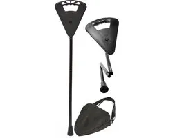 Flipstick - Zit-/wandelstok - Opvouwbaar - Zwart